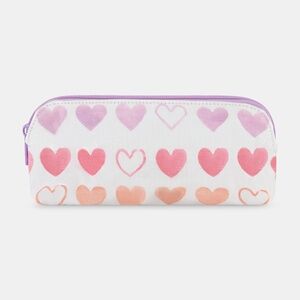 NWTO RWatercolor Hearts Makeup Bag